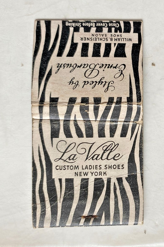1950's Matchbook. La Valle Ladies Shoes. Styled by Ernie Barbush.