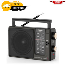 AM FM Radio Portable Plug in Wall or AA Battery Operated for Home/Outdoor  Emer