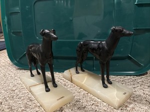 Bookends . Dogs standing On a Stone, Not Steel. Stand 8 inches high by 9 inch