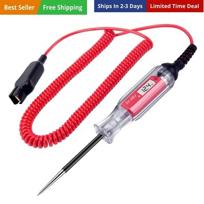 Large Size Heavy Duty 3-48V Digital LCD Circuit Tester with 140 Inch Extended...