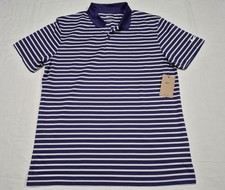 Nike Men's Dri-Fit Victory Stripe Golf Polo Short Sleeve Purple GM1142 SZ Large