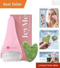 Cooling Face Roller Gua Sha Tool Set for Puffiness Relief and Relaxation