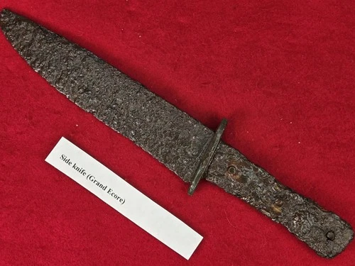 EXCAVATED CIVIL WAR RELIC SIDE KNIFE  FROM BATTLE OF GRAND ECORE LOUISIANA