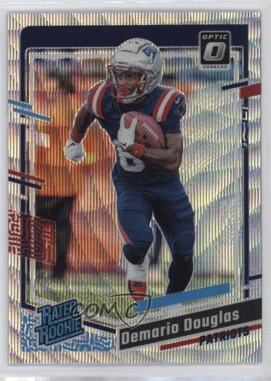 2023 Panini Donruss Optic Rated Rookie Wave Prizm /300 Demario Douglas #300 16wc