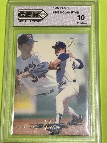 1993 Flair Nolan Ryan #286 GEM 10! Rangers. Card Looks Great! Look!! HOF