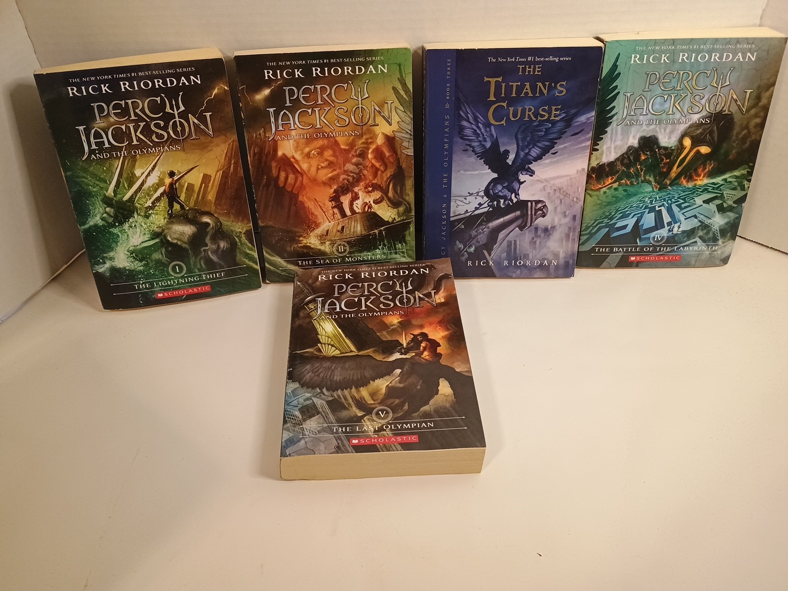  Percy Jackson &The Last  Olympians 1-5  Rick Riordan See Description For Titles