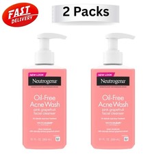 Neutrogena Oil-Free Pink Grapefruit Acne Face Wash, Salicylic Acid, 9.1 oz