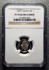 2008-S SILVER PROOF Roosevelt 10C Dime NGC PF 70 ULTRA CAMEO! Flawless Top Grade