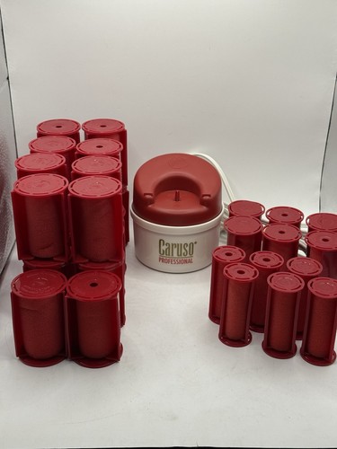 Caruso Pro Molecular Steam Hairsetter Proset 30 Rollers Multi Size Tested Works