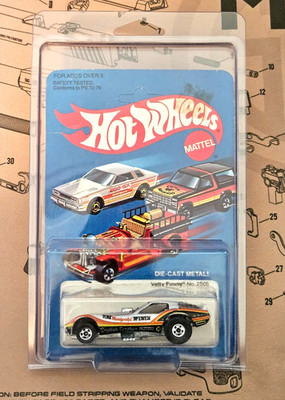 1981 Hot Wheels Vetty - Silver Funny Car Diecast Tom McEwen - Mongoose Unpunched