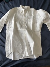 Wrangler Men's White Solid Cotton Dress Shirt Point Collar Pocket 15.5-33