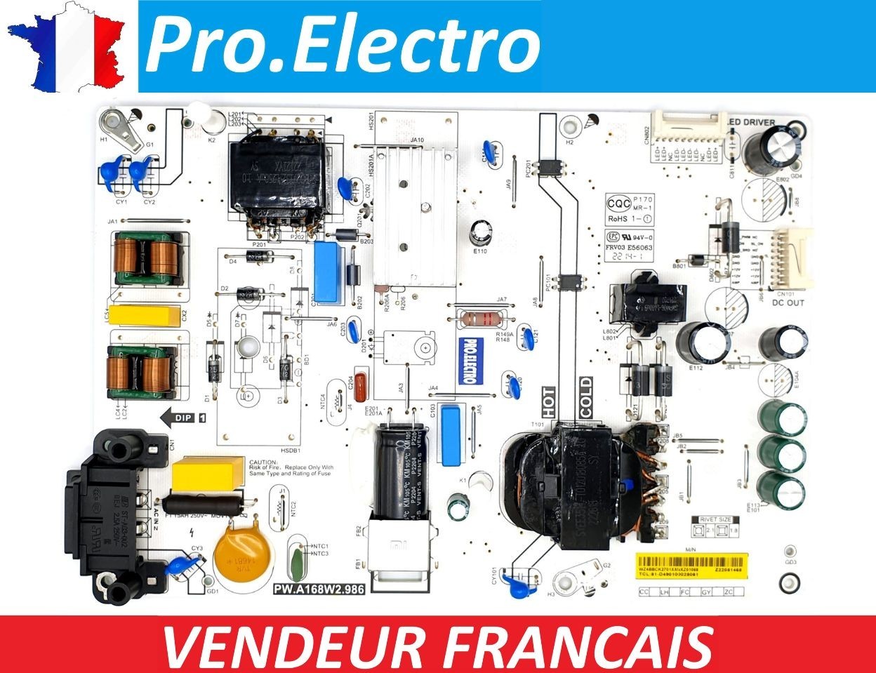 Carte mère Xiaomi L55M7_6AEU haute performance pour processeur TV 50D6100M