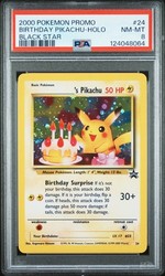 Birthday Pikachu #24 Black Star Promo WOTC Holo