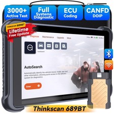 Lifetime Free Update Thinkscan 689BT OBD2 Scanner Full Systems Diagnostic Tool