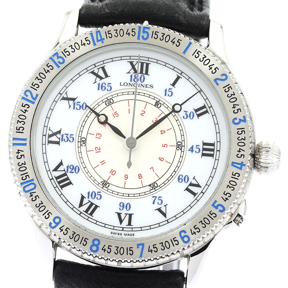 LONGINES Lindbergh Hour Bangle L2.601.4 Automatic Mens Watch 890446 Silver