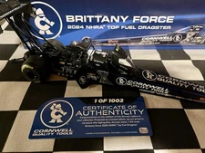 Brittany Force 2024 Cornwell Tools T/F Dragster NHRA Autographed With MPH Record