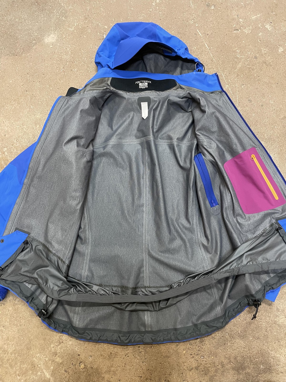 Arc'teryx Jacket Womens Medium Blue Gore Tex Hooded Waterproof Rain Shell Ski thumbnail 12