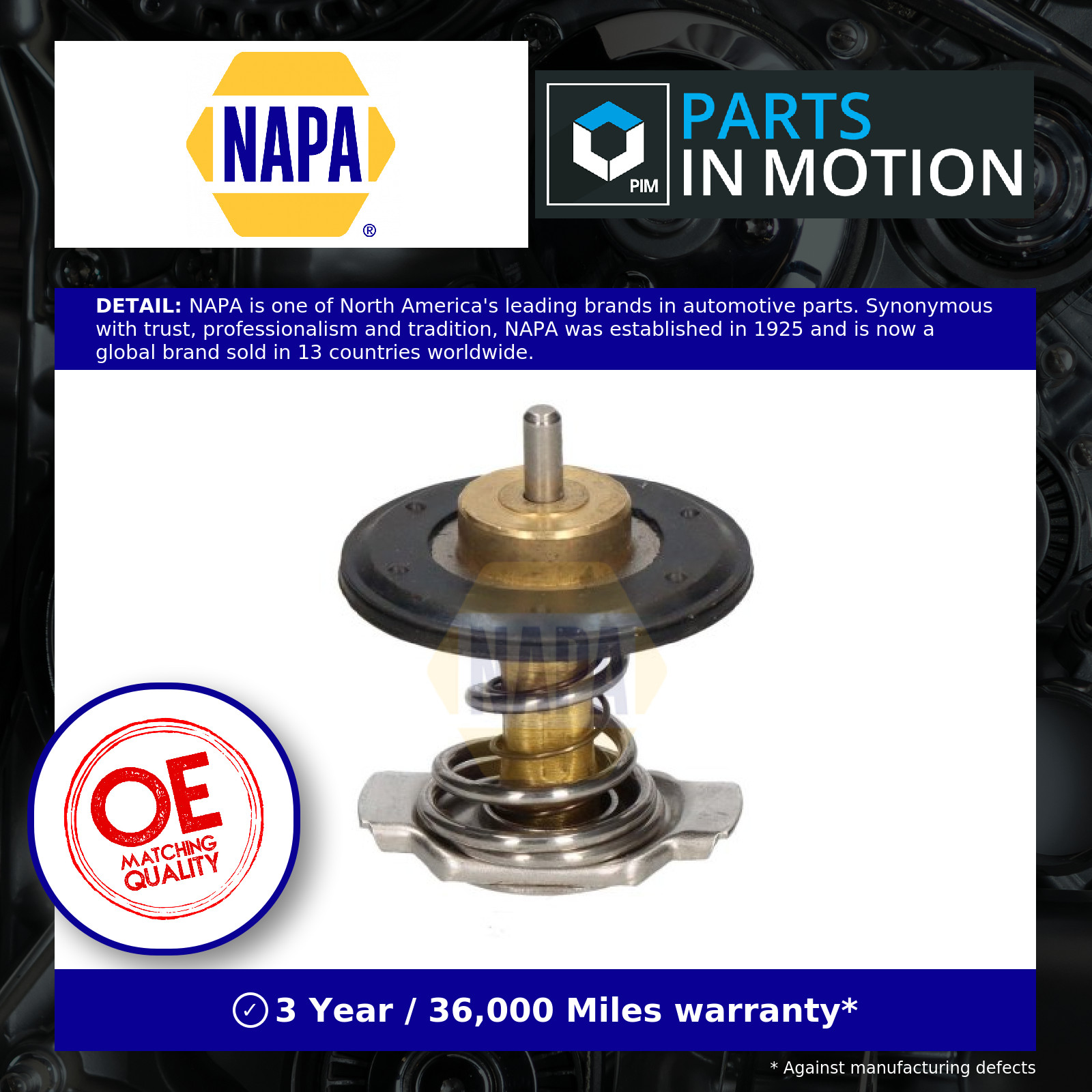 Coolant Thermostat fits VOLVO XC70 295, Mk2 2.4 2.5 2.4D 00 to 09 NAPA 30637216 - Image 7
