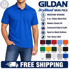 Gildan Mens Polo Shirt DryBlend Moisture Wicking Big XL 2XL-5XL