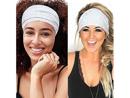 3 Pack Wide Rhinestone Headbands Set 1 3 Count (Pack Of 1) Women's - Picture 4 of 8
