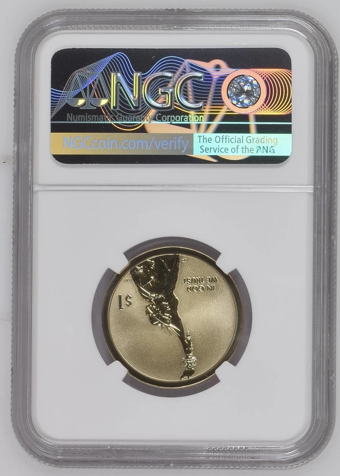 2018 S Reverse Proof Signed First Patent Innovation Dollar Graded NGC PF-70 ANA - Image 2 of 2