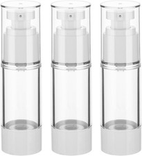 1OZ/30ML Clear Airless Pump Bottles, Lotion Dispenser Travel with Pump, Vacuum