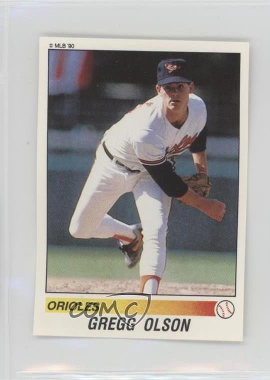 1990 Panini Album Stickers Gregg Olson #2 fm0