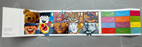 GB 1991 - Laughing Pillar Box Smiles Greetings Booklet - 10 x 1st - SGKX3 - MNH - Picture 2 of 2