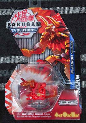 Bakugan Evolutions - RED ARCLEON - Platinum Series True Metal Figure New Sealed
