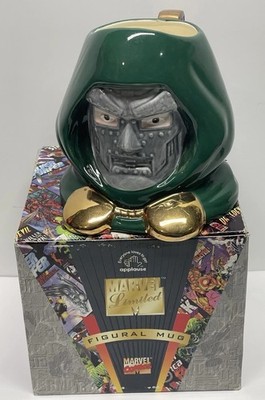 Vtg DR. DOOM Figure Mug Marvel Applause Limited 1st Edition Figural Mug 1997