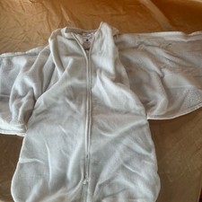Halo White Fleece SleepSack Swaddle