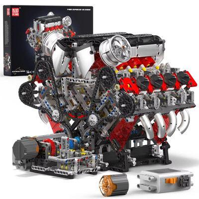 Mould King Motorised V8 Engine Building Blocks 2718PCS Supercar Model Kit