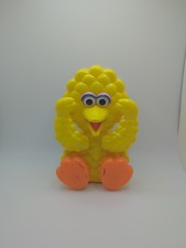 Vintage ILLCO Baby Big Bird Peek-A-Boo Wind Up Musical Toy Sesame Street Working