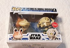 Funko Pop Vinyl Star Wars Jar Jar Binks vs. General Grievous 2-Pack NEW SEALED