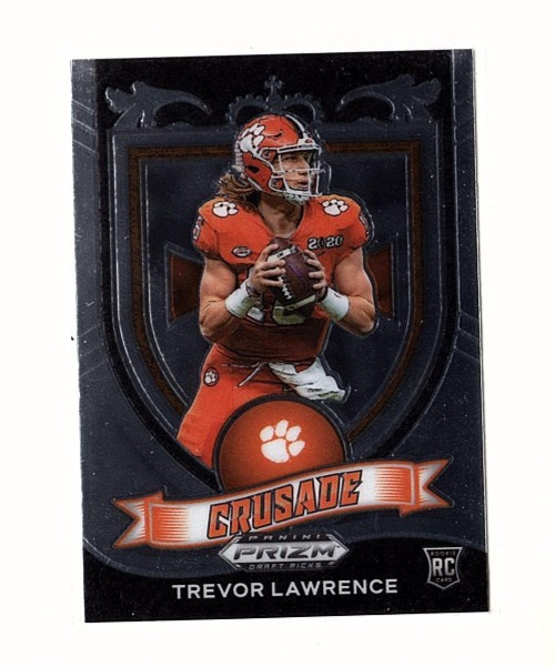 Trevor Lawrence RC 2021 Panini Prizm Draft Picks Collegiate #161 Crusade