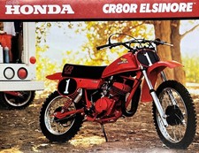 1980 Honda CR80R Elsinore double-sided literature brochure NOS-NOT Reprint