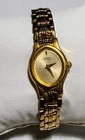 Vintage Seiko Women V400-5581 Dress Gold Tone Quartz Analog Watch 6 1/2"