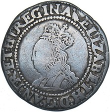 1560-1 Shilling (Martlet) - Elizabeth I British Silver Hammered Coin - Nice