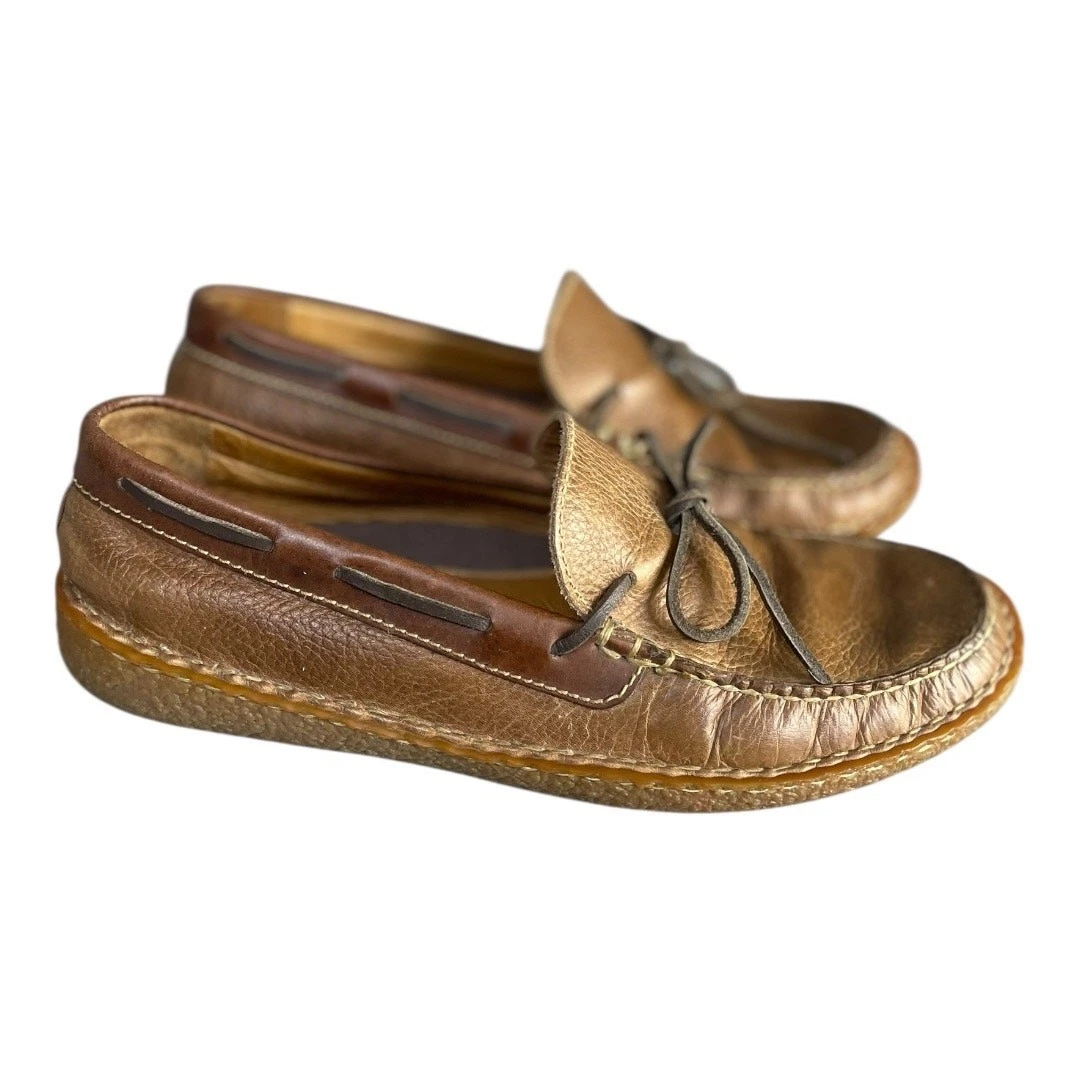 Johnston & Murphy Men\'s sz 8.5M Hardiman Tie Driving Moccasins Chestnut Brown Johnston & Murphy Moccasin Brown Casual Shoes for Men for  main image 2