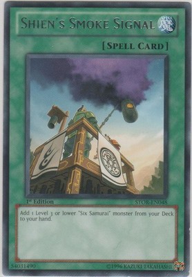 Yugioh! MP Shien's Smoke Signal - STOR-EN048 - Rare - Unlimited Edition Moderate
