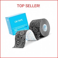 OK TAPE PRO Kinesiology Tape, 2inch x Long Roll 16ft Free Cut Tape, Elastic Athl