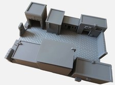 28mm 7 Warehouse Building Styles for Alleyway Industrial Scene Wargaming Setup