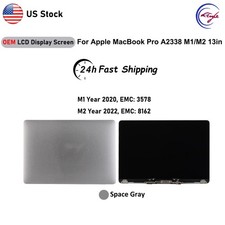OEM LCD Display Screen For Apple MacBook Pro A2338 M1 2020/M2 2022 13in Gray