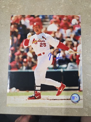 MARK MCGWIRE SIGNIERTES 8 X 10 FOTO MIT MLB HOLO ST LOUIS CARDINALS, LEICHTATHLETIK