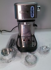 Metal Slim Barista Espresso Coffee Maker Machine & Milk Frother Ariete 1380 0361