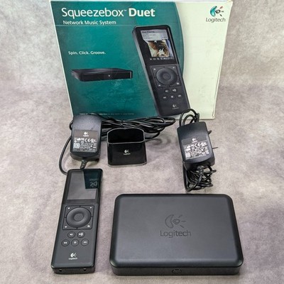 Logitech Squeezebox Duet Network Music System Wi-Fi Receiver Remote Power Supply