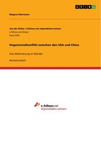 Hegemonialkonflikt Zwischen Den Usa Und China (Buch)