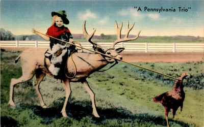 Pennsylvania, John Kelly, Route 22, Kelly's Korner, Huntingdon, MWM Postcard