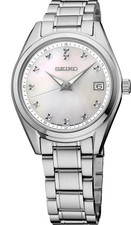Seiko Diamonds Quartz Mother of Pearl Dial Stainless Steel Women's Watch SUR579