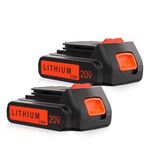 2 Pack 3.5Ah 20V Max Battery for Black and Decker 20V LB20 LBX20 LST220 LBXR2020
